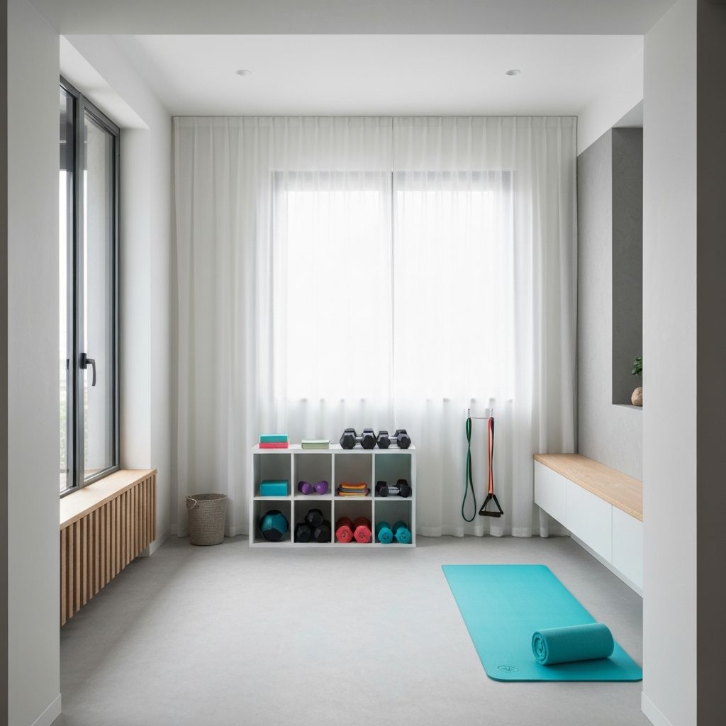 Przestrzeń do ćwiczeń w domu